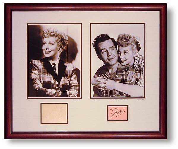 Lucy and Desi With Autographs