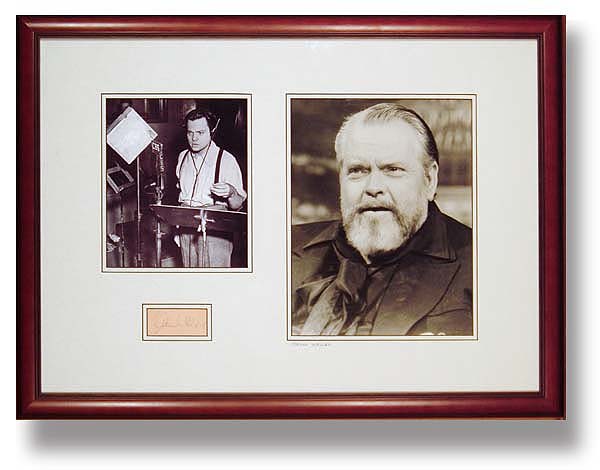 Orson Welles with Auotograph