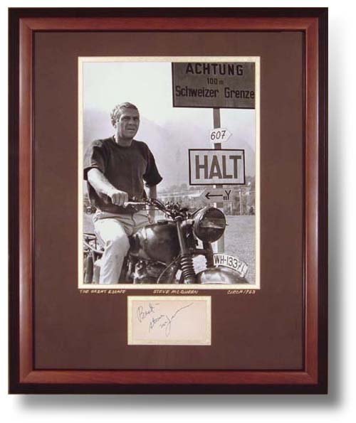 Steve McQueen. The Great Escape. With Signature