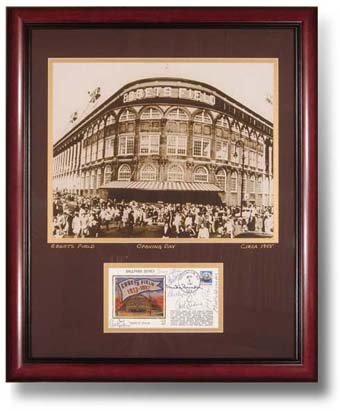 Ebbets Fild Opening  Day 1955 With Signatures