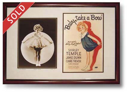 Shirley Temple Photograph And Contemporary Artwork for "Baby Take A Bow"