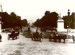 Paris Champs Elysees. Arc De Triomphe 1890
