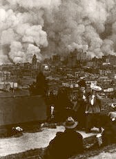 Fire View Fro Russian Hill 1906 