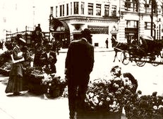 Kearny St. Flower Stand 1912